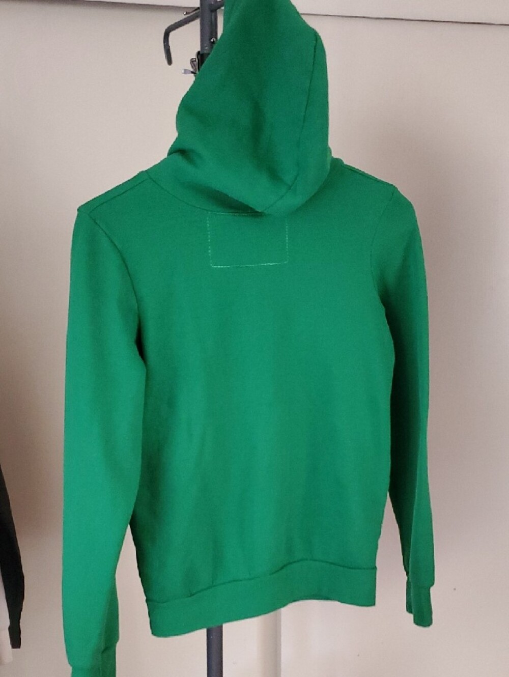 Aviator Nation Green Zip Hoodie with Rainbow Chest Stripes - Picture 3 of 4